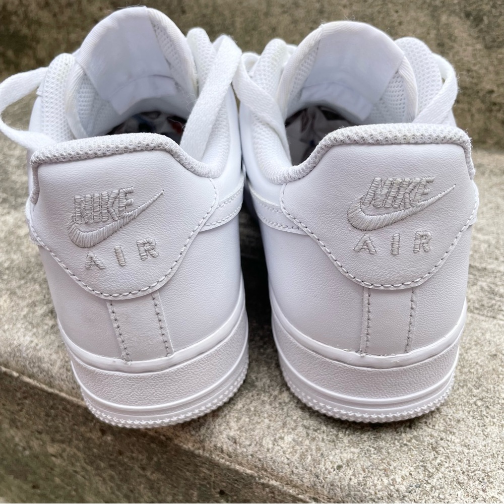 Nike Air Force 1 Sneakers White Women’s Size US 6.5 EUR 37 CM 23.5 Authentic - Picture 6 of 7